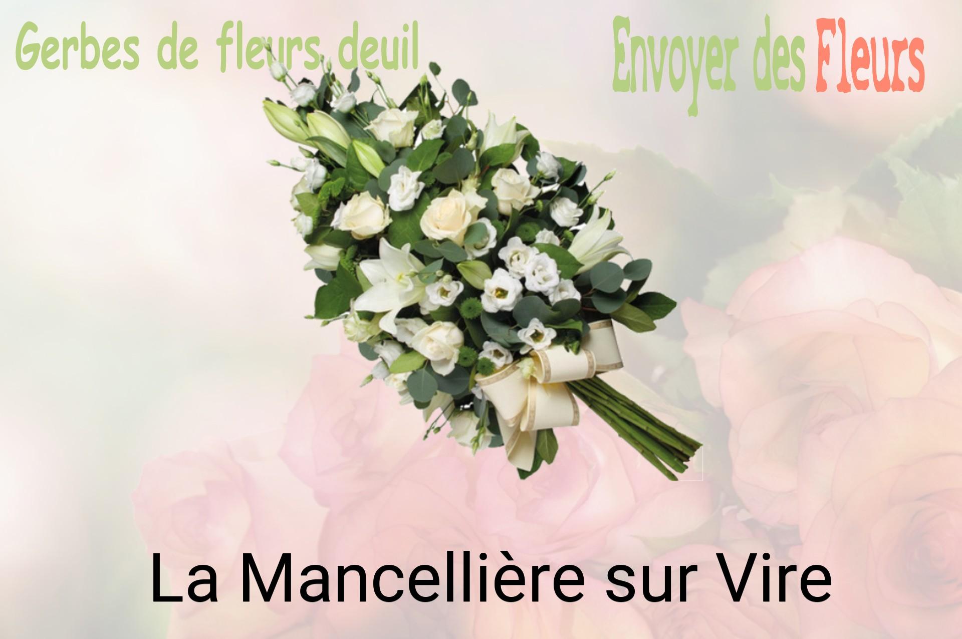 Gerbe de fleurs de deuil livrée à La Mancellière-sur-Vire